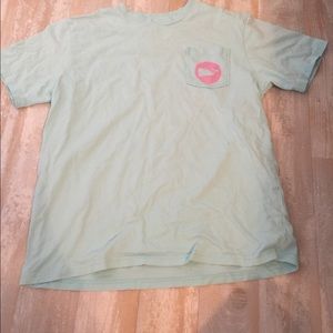 Women’s XS/ girls LG teal vineyard vines shirt.
